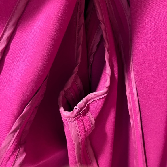 Chico’s double lapel single button overcoat magenta- size 2 - Picture 12 of 13